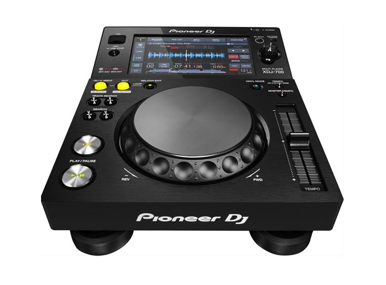 Pioneer XDJ-700 DJ kontroller, USB og berøringsskjerm